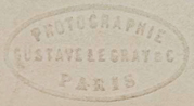 Timbre sec Gustave Le Gray & Cie PARIS